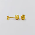 18K حلق برغي اطفال-مجوهرات الشيخ سعيد-Saeed Jewelry