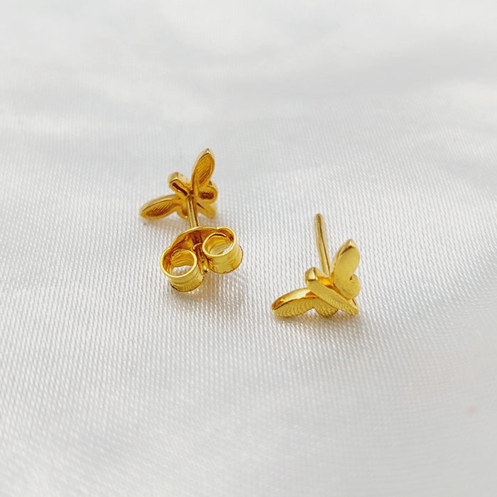 21K حلق برغي اطفال-مجوهرات الشيخ سعيد-Saeed Jewelry