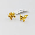 18K حلق برغي اطفال-مجوهرات الشيخ سعيد-Saeed Jewelry