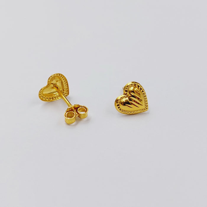 18K حلق برغي اطفال-مجوهرات الشيخ سعيد-Saeed Jewelry