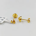 18K حلق برغي اطفال-مجوهرات الشيخ سعيد-Saeed Jewelry