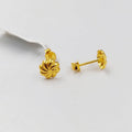 18K حلق برغي اطفال-مجوهرات الشيخ سعيد-Saeed Jewelry