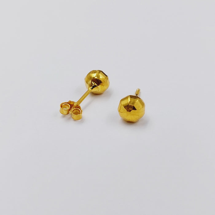 18K حلق برغي اطفال-مجوهرات الشيخ سعيد-Saeed Jewelry