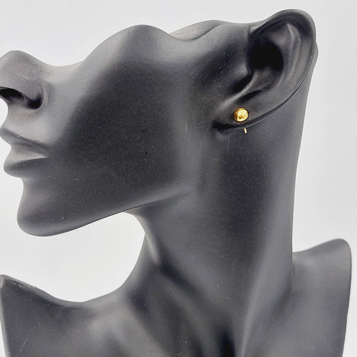 18K حلق برغي اطفال-مجوهرات الشيخ سعيد-Saeed Jewelry