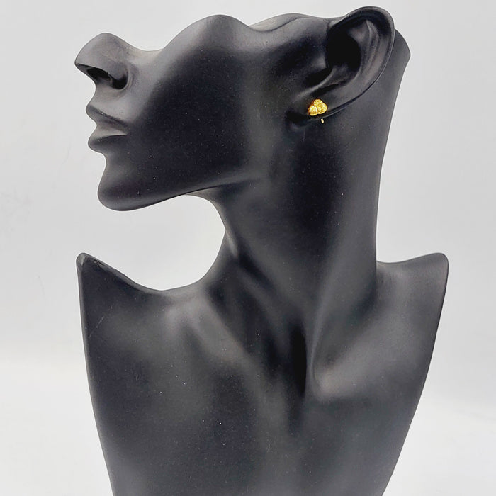 18K حلق برغي اطفال-مجوهرات الشيخ سعيد-Saeed Jewelry