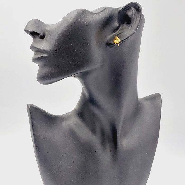 18K حلق برغي اطفال-مجوهرات الشيخ سعيد-Saeed Jewelry