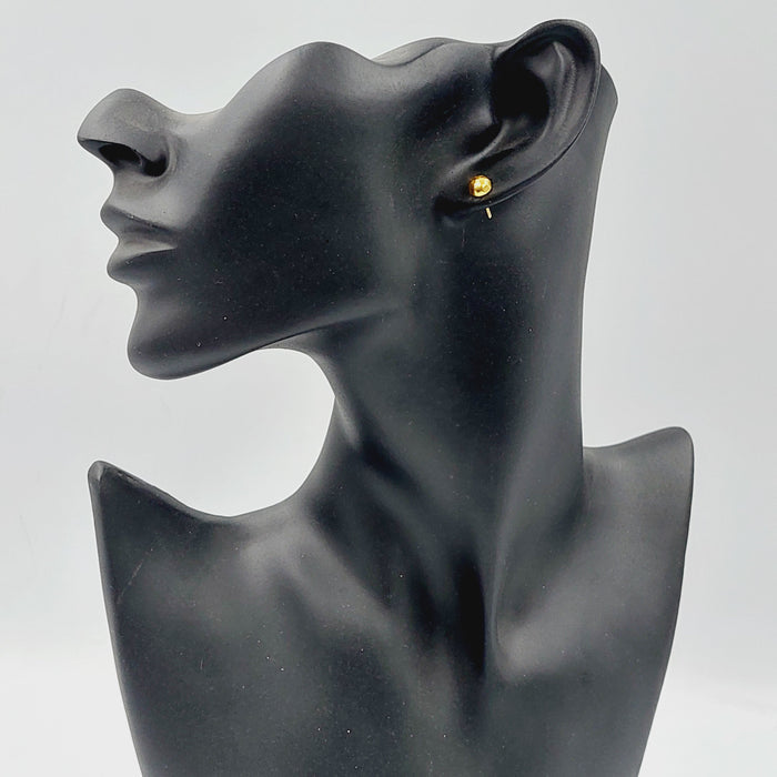 18K حلق برغي اطفال-مجوهرات الشيخ سعيد-Saeed Jewelry