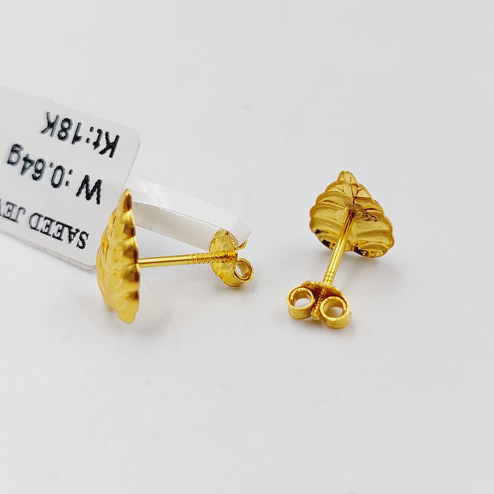 18K حلق برغي اطفال-مجوهرات الشيخ سعيد-Saeed Jewelry