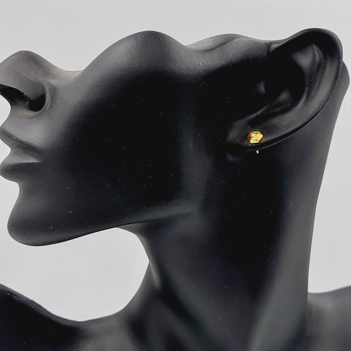 18K حلق برغي اطفال-مجوهرات الشيخ سعيد-Saeed Jewelry