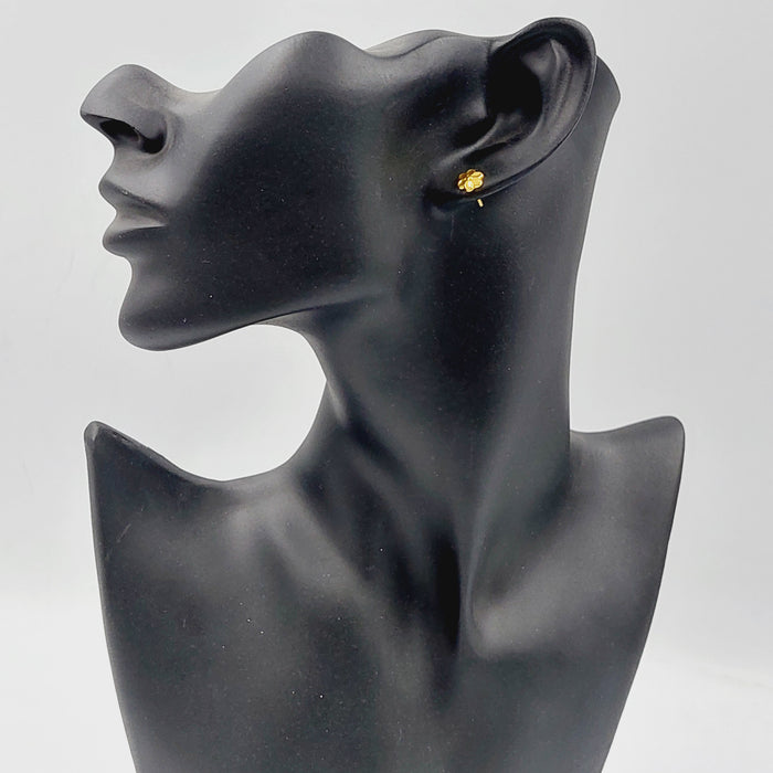 18K حلق برغي اطفال-مجوهرات الشيخ سعيد-Saeed Jewelry