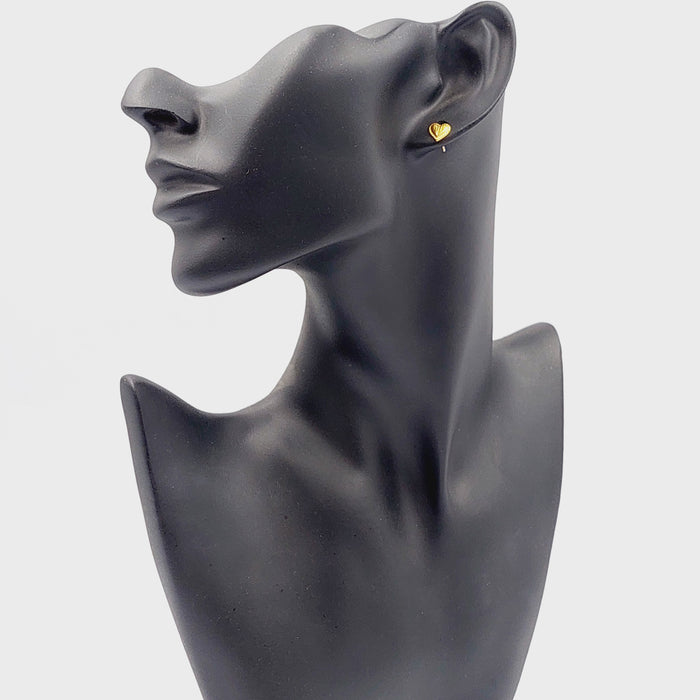 18K حلق برغي اطفال-مجوهرات الشيخ سعيد-Saeed Jewelry