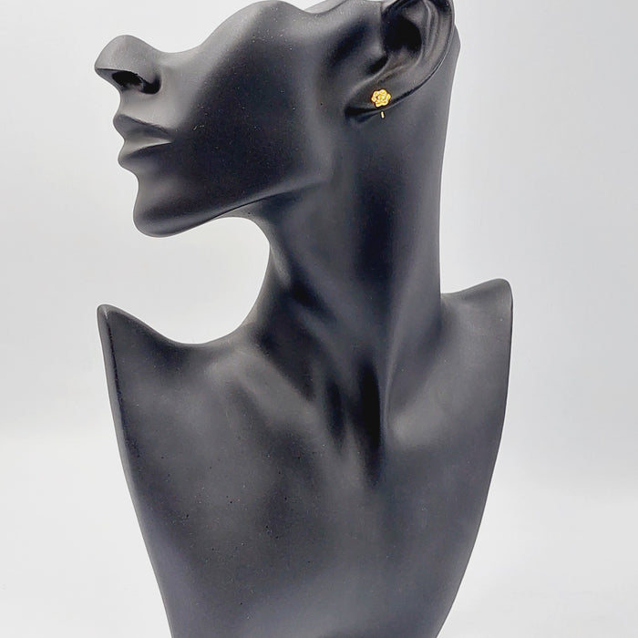 18K حلق برغي اطفال-مجوهرات الشيخ سعيد-Saeed Jewelry