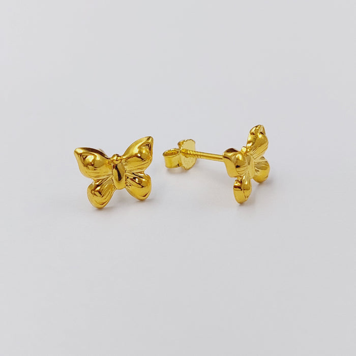 18K حلق برغي اطفال-مجوهرات الشيخ سعيد-Saeed Jewelry