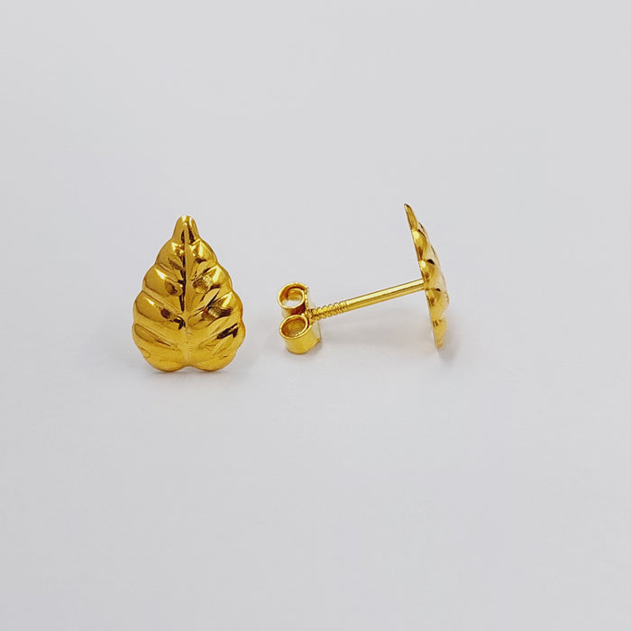 18K حلق برغي اطفال-مجوهرات الشيخ سعيد-Saeed Jewelry