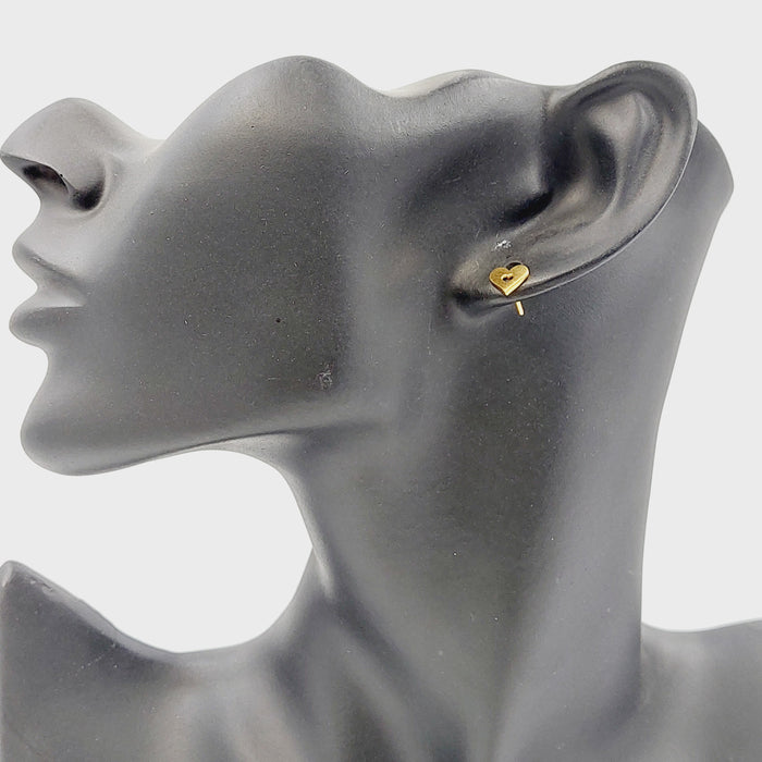 21K حلق برغي اطفال-مجوهرات الشيخ سعيد-Saeed Jewelry