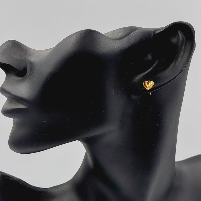 18K حلق برغي اطفال-مجوهرات الشيخ سعيد-Saeed Jewelry