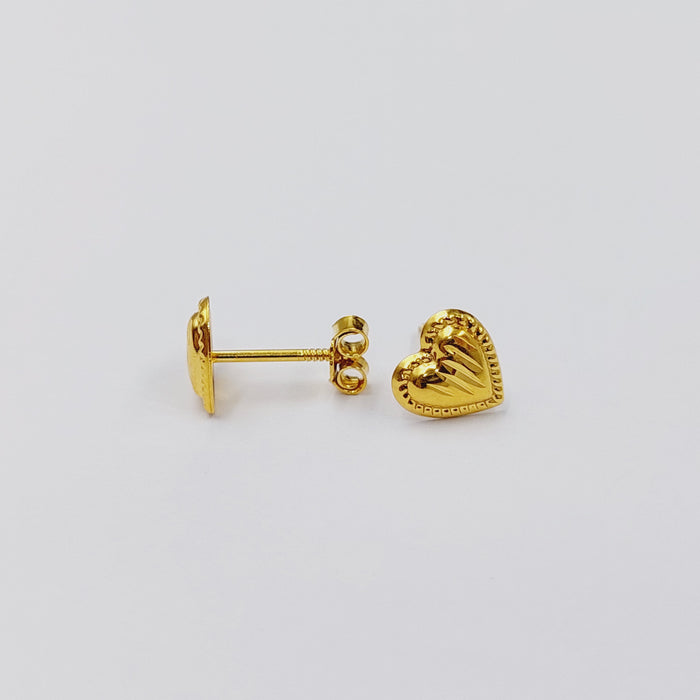 18K حلق برغي اطفال-مجوهرات الشيخ سعيد-Saeed Jewelry