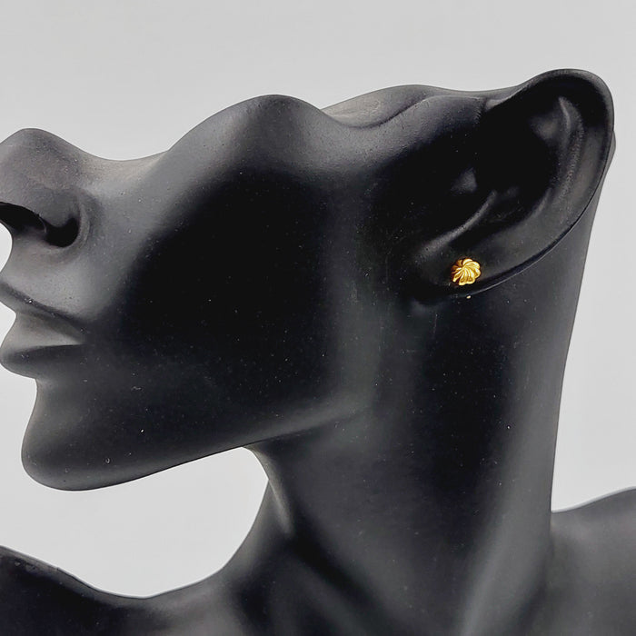 18K حلق برغي اطفال-مجوهرات الشيخ سعيد-Saeed Jewelry