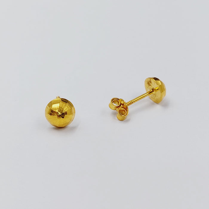18K حلق برغي اطفال-مجوهرات الشيخ سعيد-Saeed Jewelry
