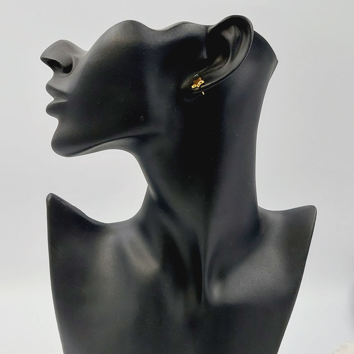 21K حلق برغي اطفال-مجوهرات الشيخ سعيد-Saeed Jewelry