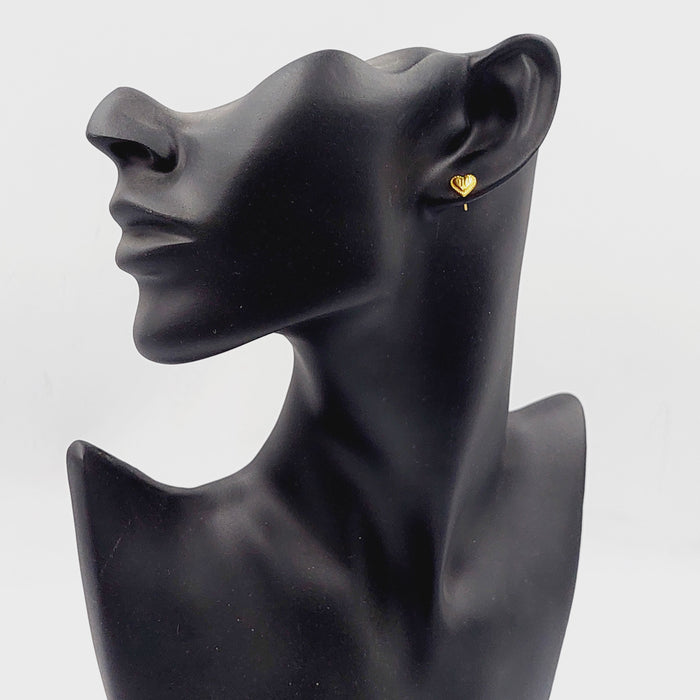 18K حلق برغي اطفال-مجوهرات الشيخ سعيد-Saeed Jewelry