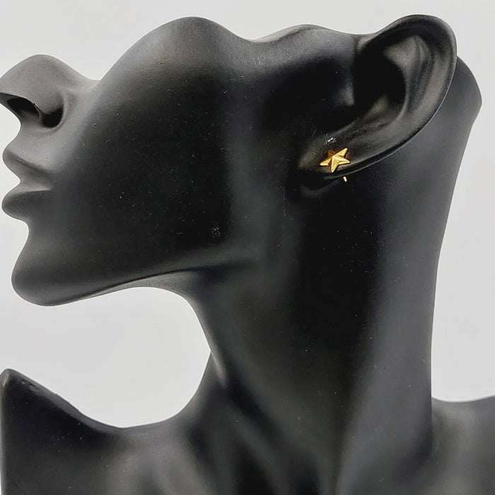21K حلق برغي اطفال-مجوهرات الشيخ سعيد-Saeed Jewelry