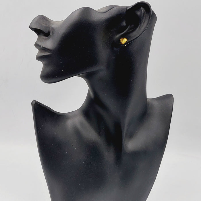 18K حلق برغي اطفال-مجوهرات الشيخ سعيد-Saeed Jewelry