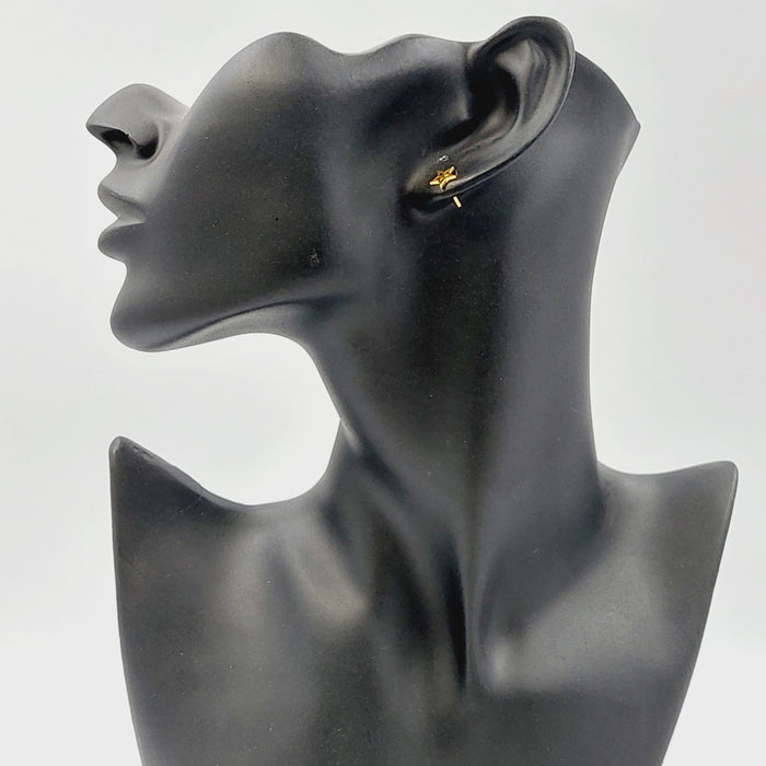 21K حلق برغي اطفال-مجوهرات الشيخ سعيد-Saeed Jewelry