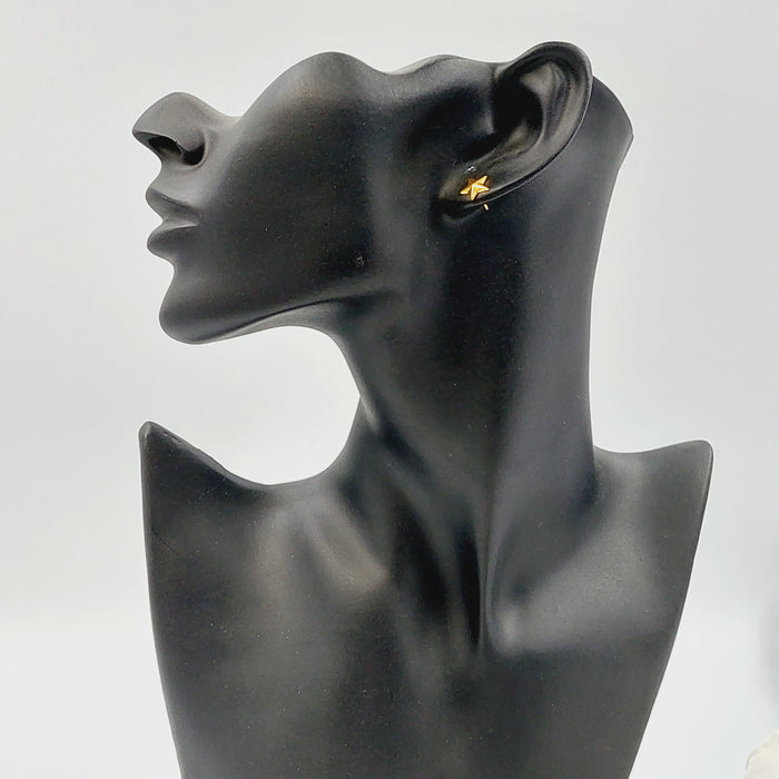 21K حلق برغي اطفال-مجوهرات الشيخ سعيد-Saeed Jewelry