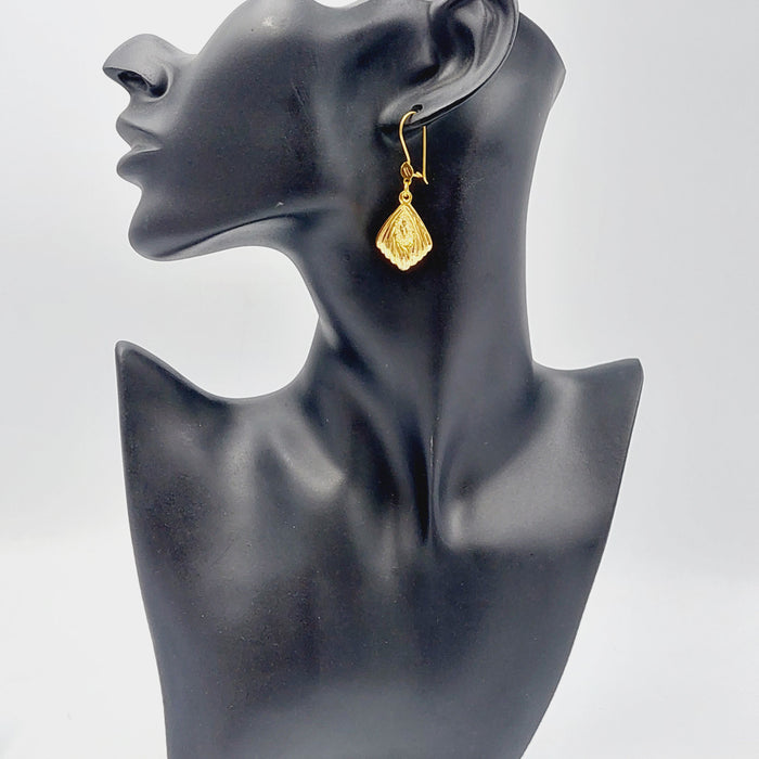 Classic Earrings Made Of 21K Yellow Gold by Saeed Jewelry-28298