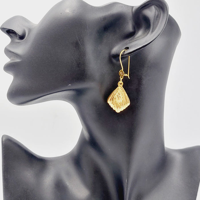 Classic Earrings Made Of 21K Yellow Gold by Saeed Jewelry-28298