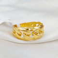 21K Classic Ring Made of 21K Yellow Gold by Saeed Jewelry-25644