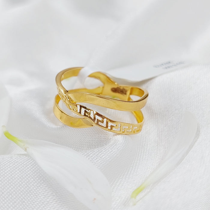 21K Classic Ring Made of 21K Yellow Gold by Saeed Jewelry-26213