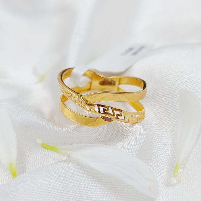 21K Classic Ring Made of 21K Yellow Gold by Saeed Jewelry-26213