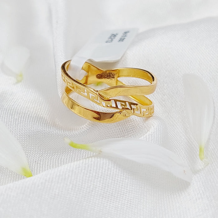 21K Classic Ring Made of 21K Yellow Gold by Saeed Jewelry-26213