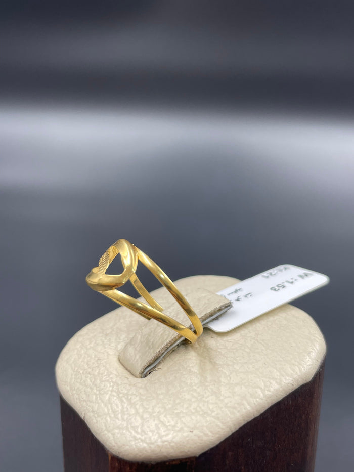 21K Classic Ring Made of 21K Yellow Gold by Saeed Jewelry-21158