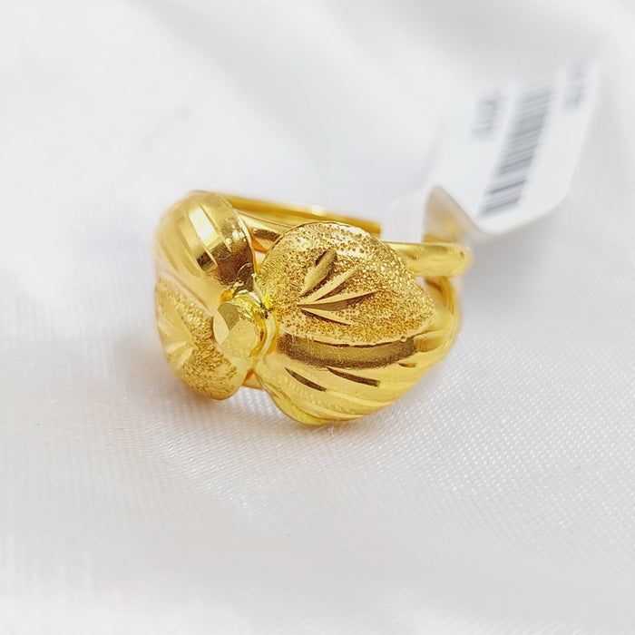 21K Classic Ring Made of 21K Yellow Gold by Saeed Jewelry-20707