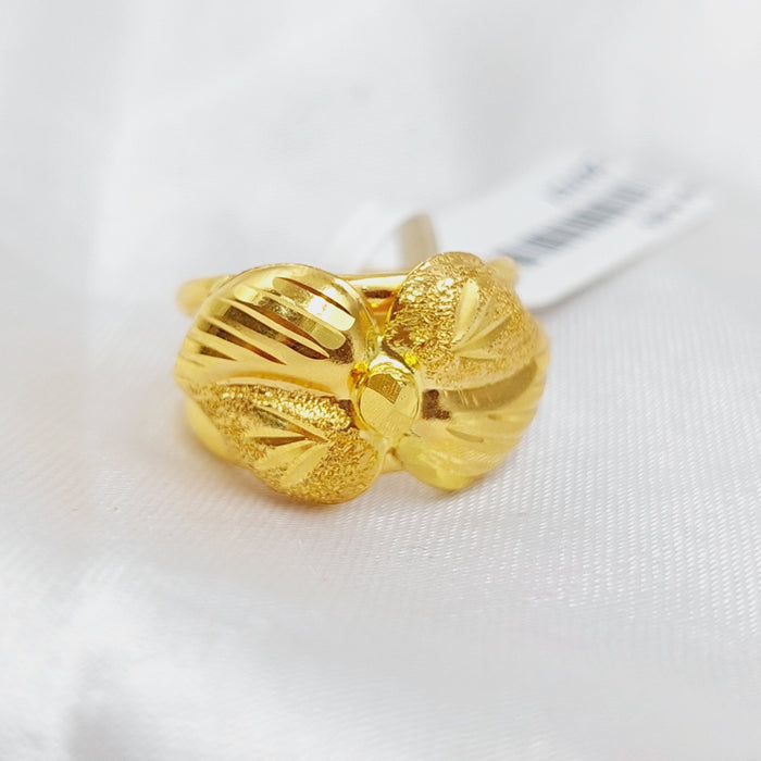 21K Classic Ring Made of 21K Yellow Gold by Saeed Jewelry-20707
