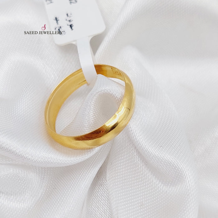 21K Classic Wedding Ring Made of 21K Yellow Gold by Saeed Jewelry-22168