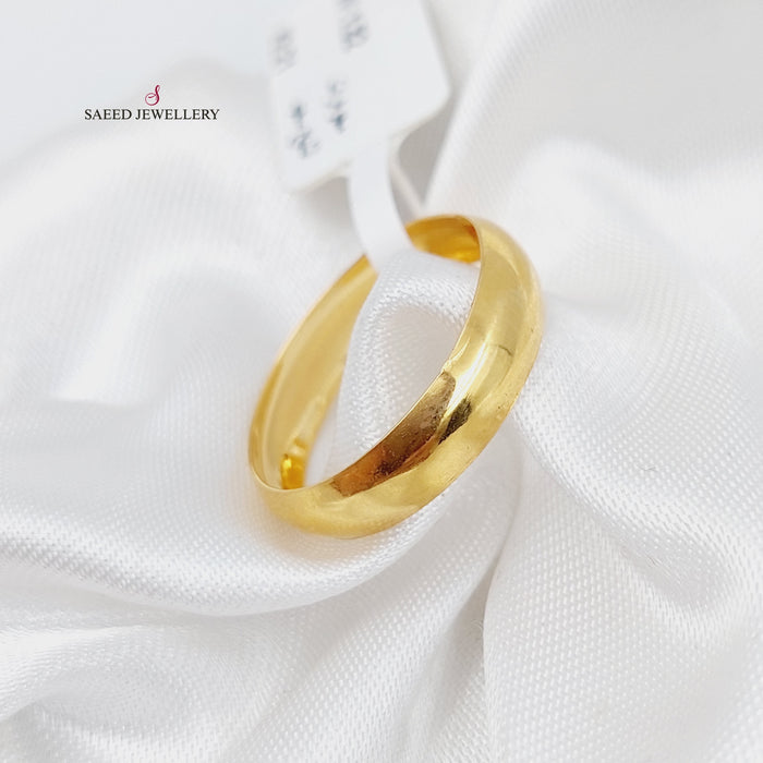 21K Classic Wedding Ring Made of 21K Yellow Gold by Saeed Jewelry-22172