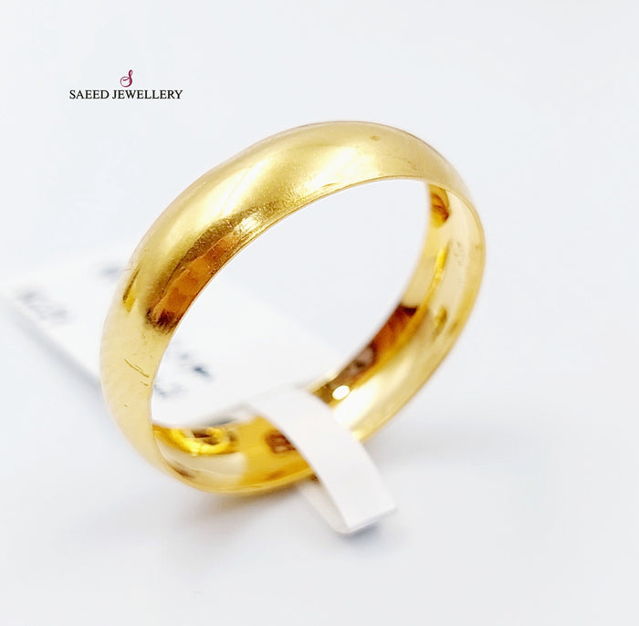 21K Classic Wedding Ring Made of 21K Yellow Gold by Saeed Jewelry-22185