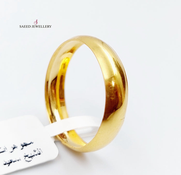 21K Classic Wedding Ring Made of 21K Yellow Gold by Saeed Jewelry-22168
