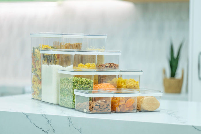 Clear Airtight Stackable Pantry Containers