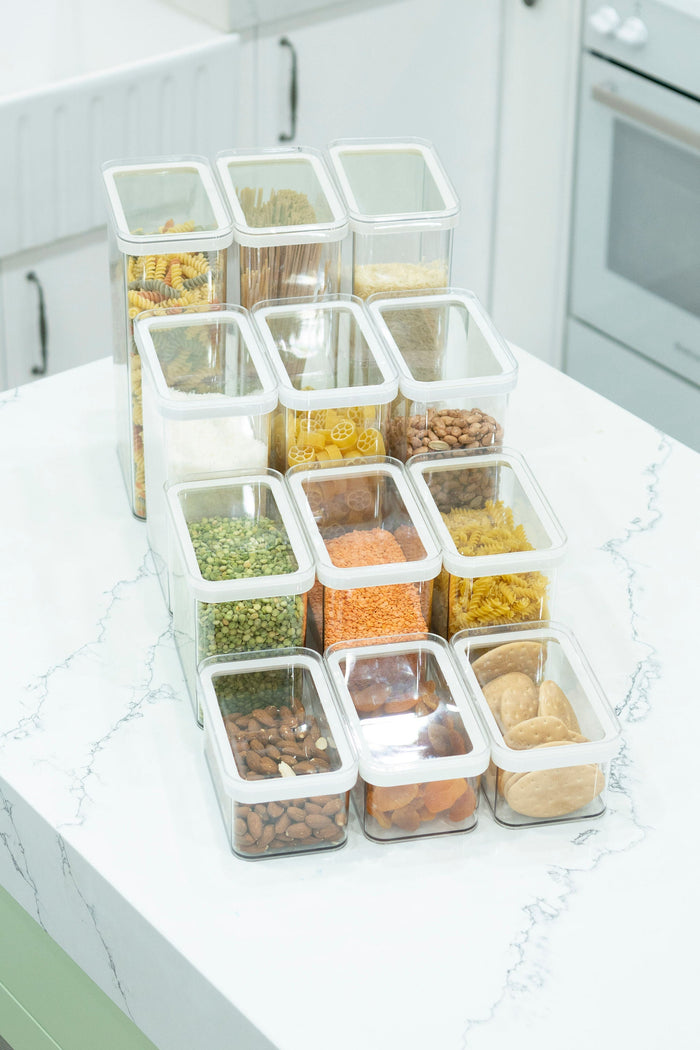 Clear Airtight Stackable Pantry Containers