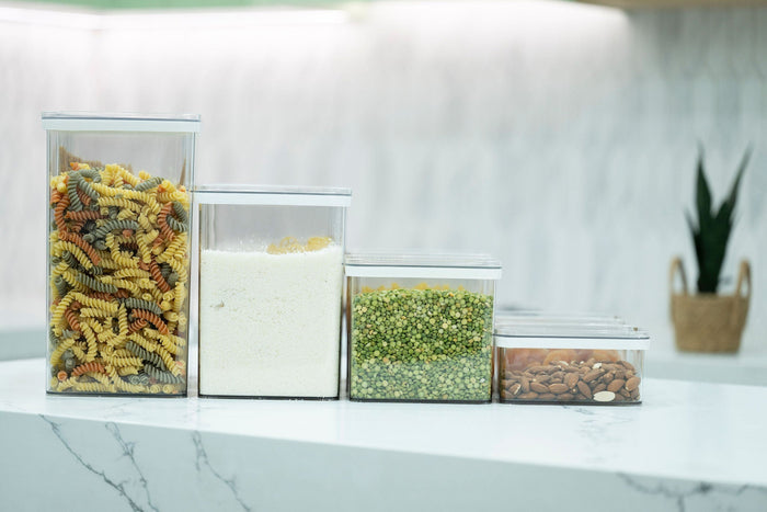 Clear Airtight Stackable Pantry Containers