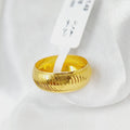 18K CNC Wedding Ring Made of 18K Yellow Gold by Saeed Jewelry-27082