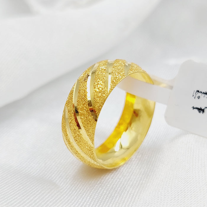 18K CNC Wedding Ring Made of 18K Yellow Gold by Saeed Jewelry-27079