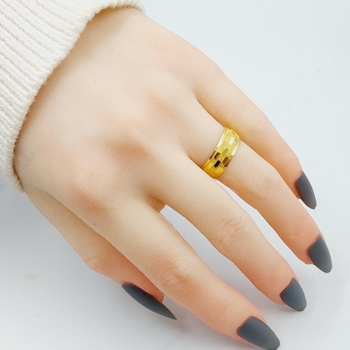 18K CNC Wedding Ring Made of 18K Yellow Gold by Saeed Jewelry-27073