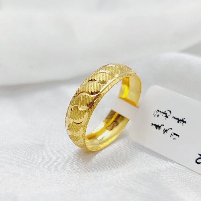 18K CNC Wedding Ring Made of 18K Yellow Gold by Saeed Jewelry-27069