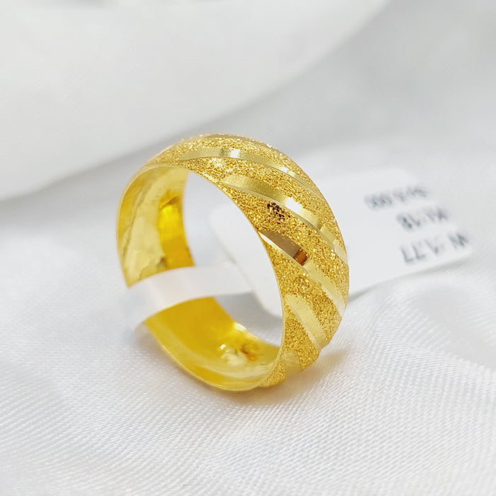 18K CNC Wedding Ring Made of 18K Yellow Gold by Saeed Jewelry-27079